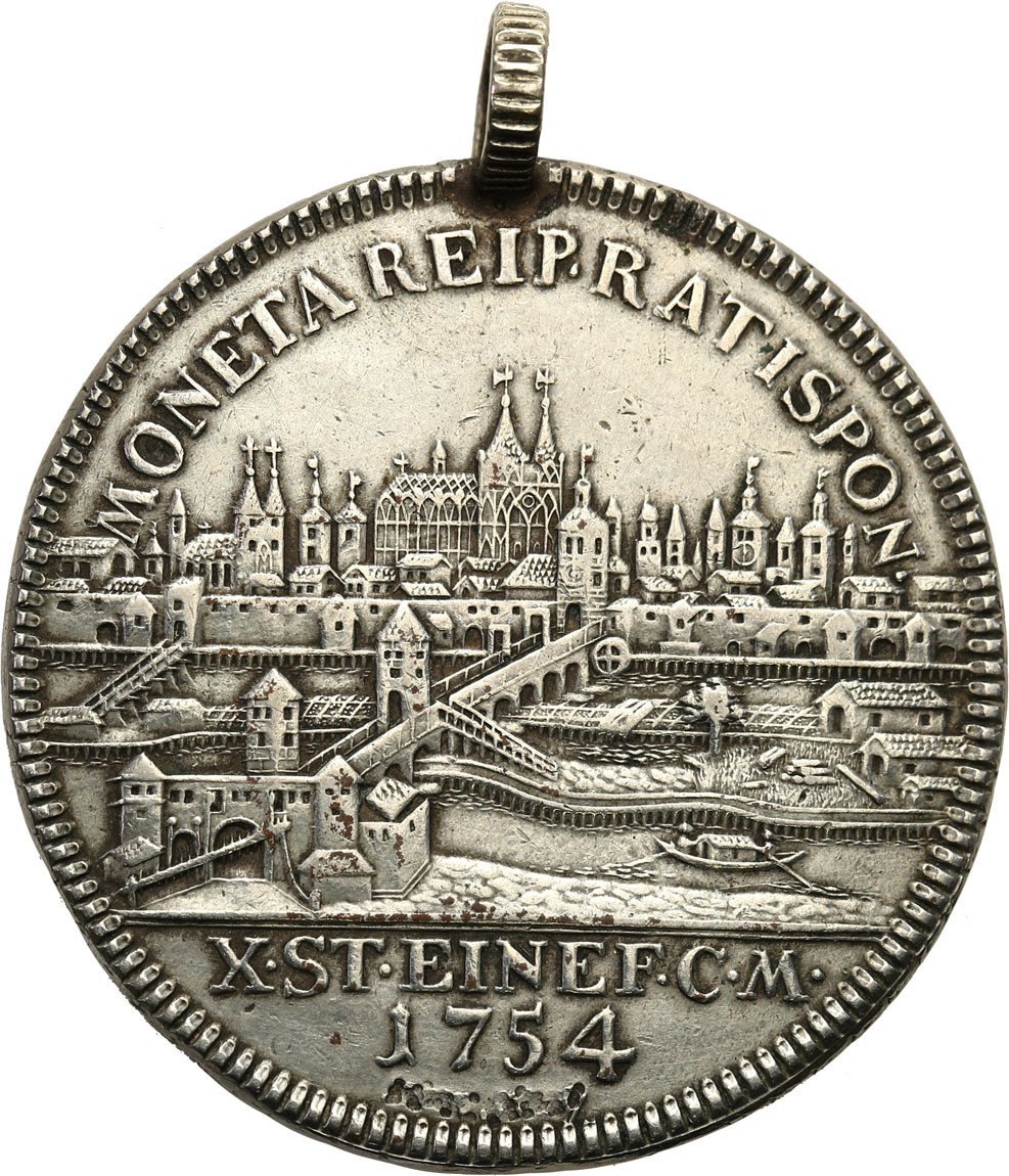 Niemcy, Regensburg- miasto. Franciszek I (1745-1765). Talar 1754, Ratyzbona